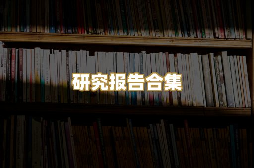 研究报告合集